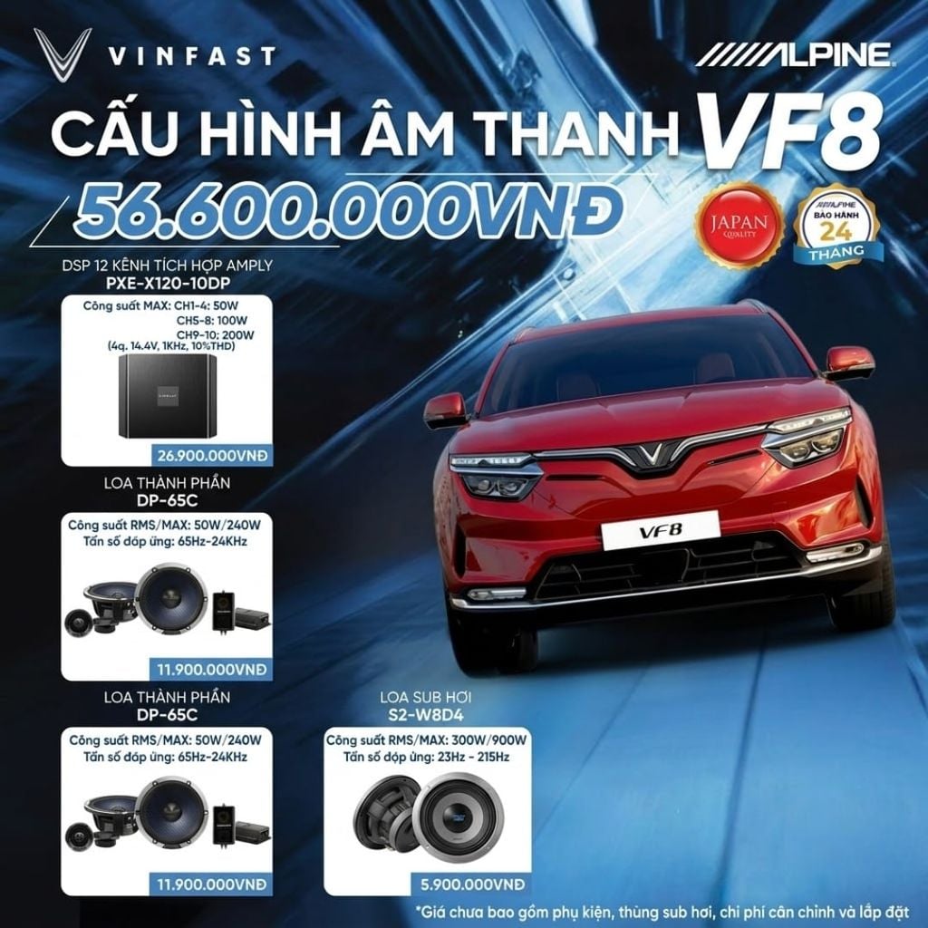 Độ loa ô VF8