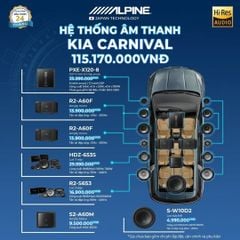 Độ loa ô tô Kia Carnival