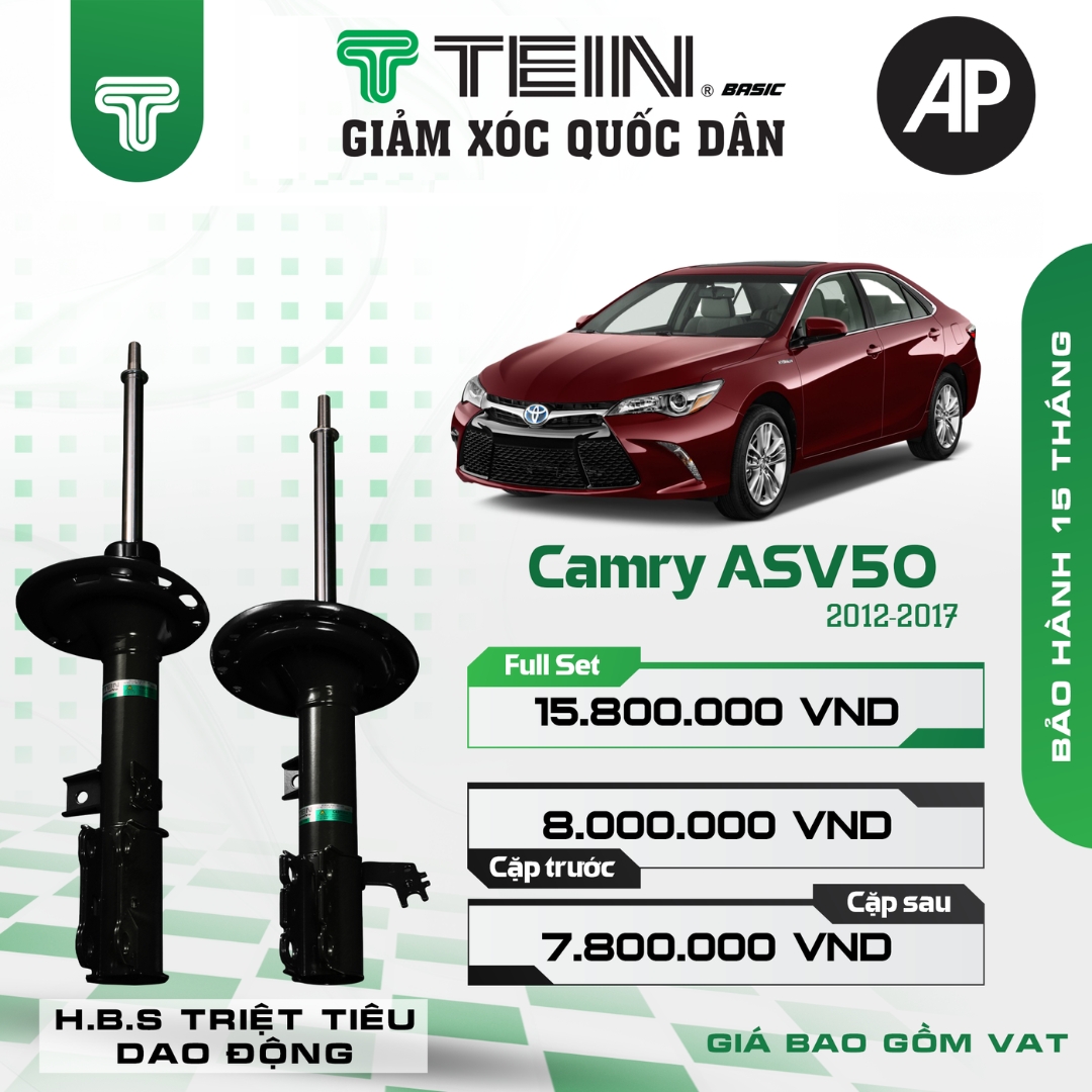 Giảm xóc ô tô Tein Basic TOYOTA CAMRY ASV50 (2012-2017)
