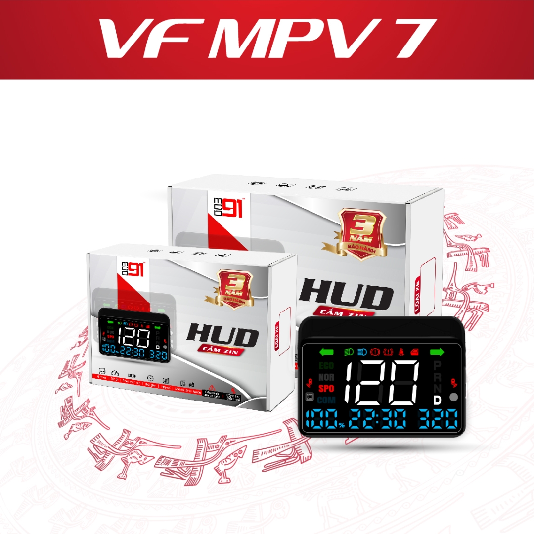 HUD hiển thị kính lái ô tô Vinfast VF MPV7