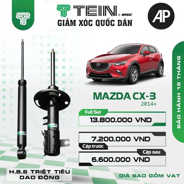 Giảm xóc ô tô Tein Basic MAZDA CX-3 (2014+)