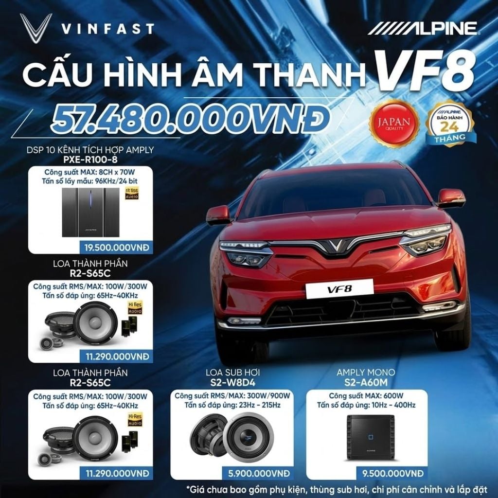 Độ loa ô VF8