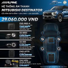 Độ loa ô tô Mitsubishi Destinator