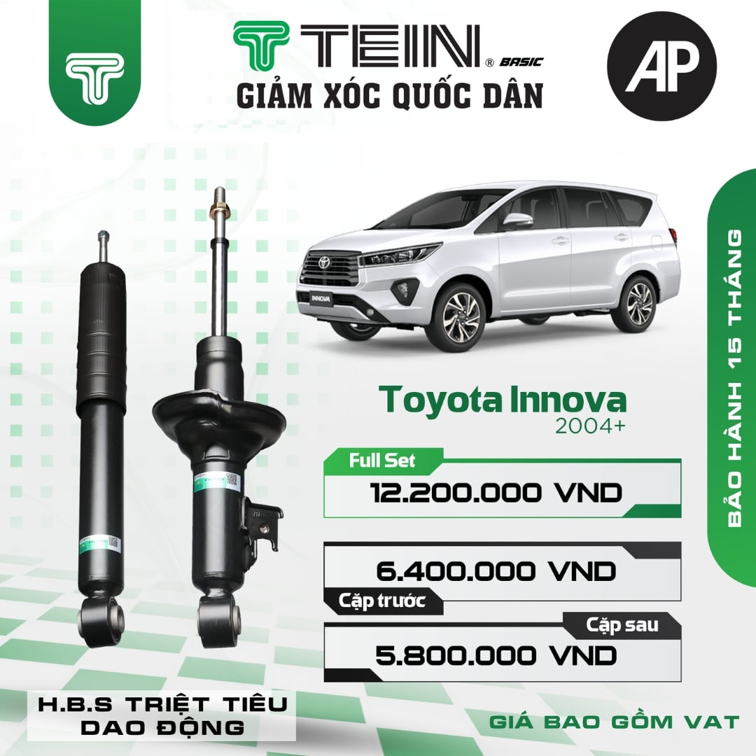Giảm xóc ô tô Tein Basic TOYOTA INNOVA (2004+)