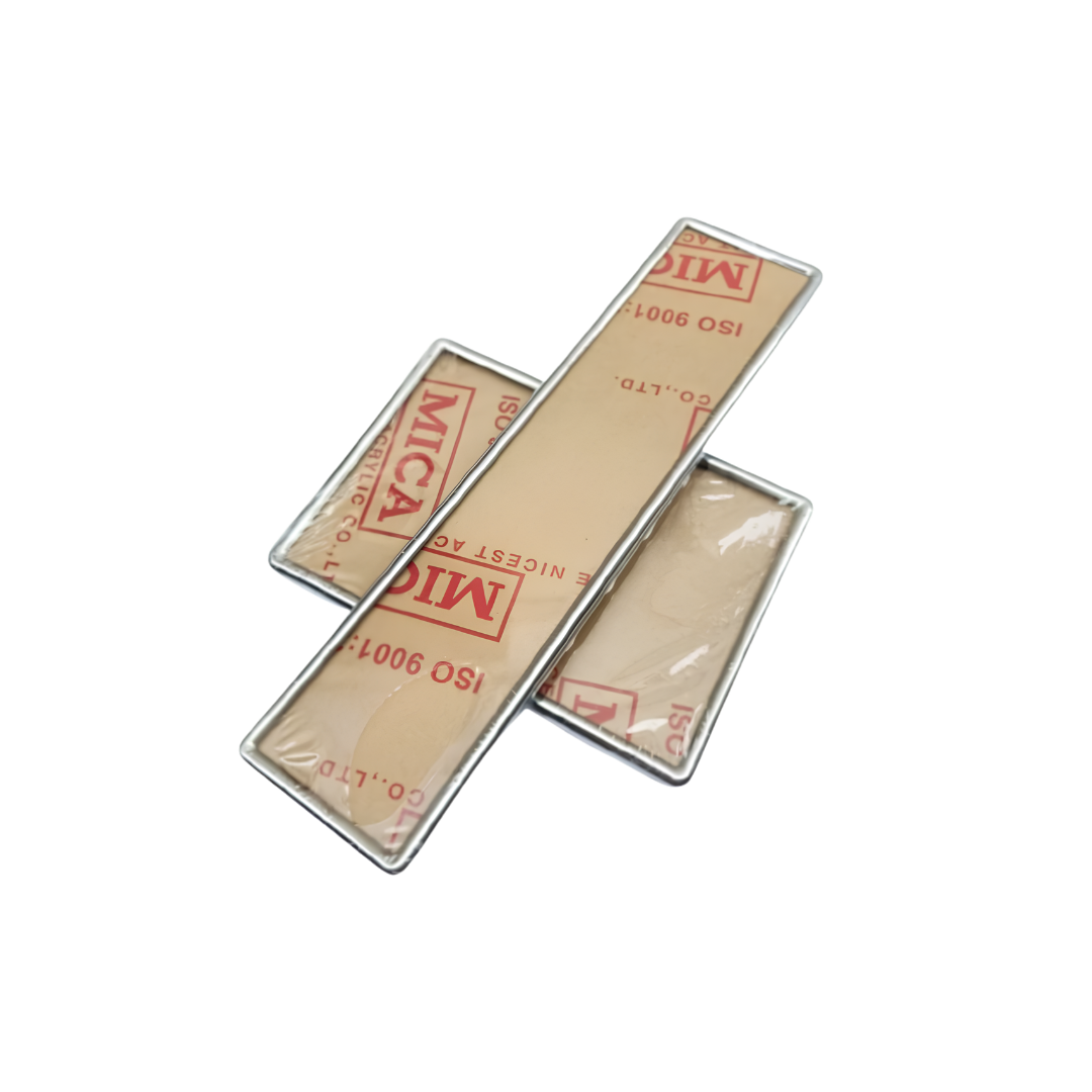 Khung bọc biển số ô tô bản dài và bản ngắn, viền kim loại bạc, mica còn màng bảo vệ
