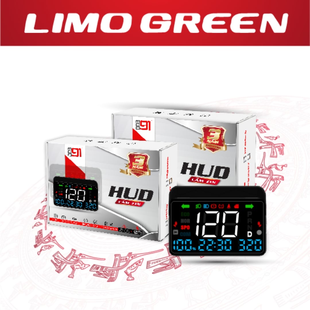 HUD hiển thị kính lái ô tô Vinfast Limogreen