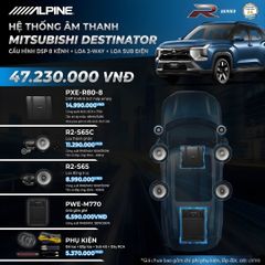 Độ loa ô tô Mitsubishi Destinator