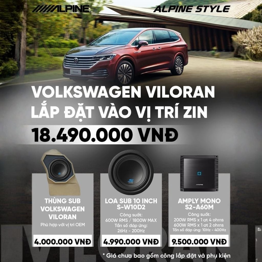 Độ loa ô tô Volkswagen Viloran