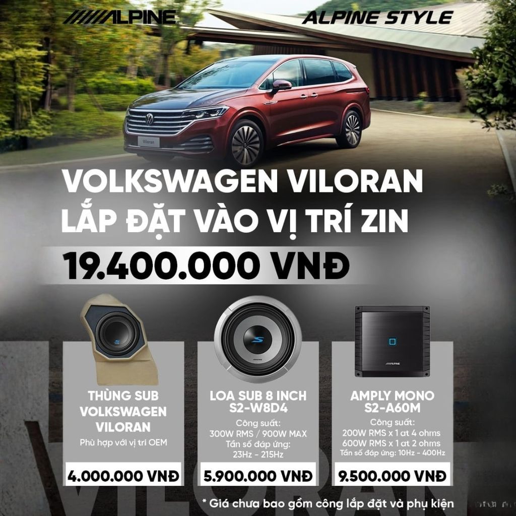Độ loa ô tô Volkswagen Viloran