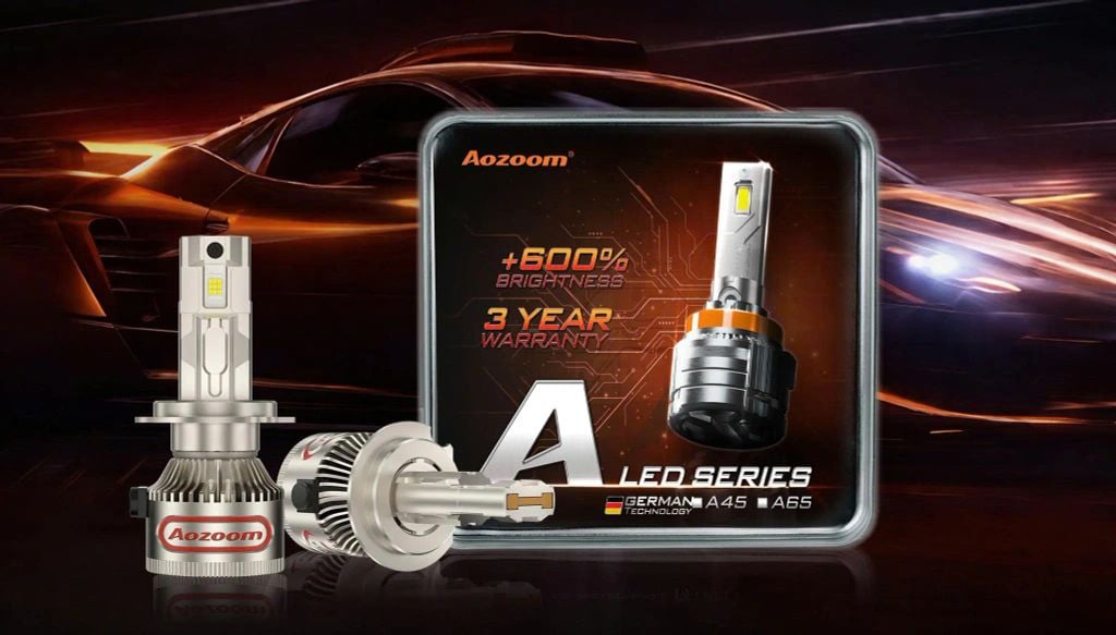 Bóng LED Aozoom A45 Pro 45W – Có Canbus