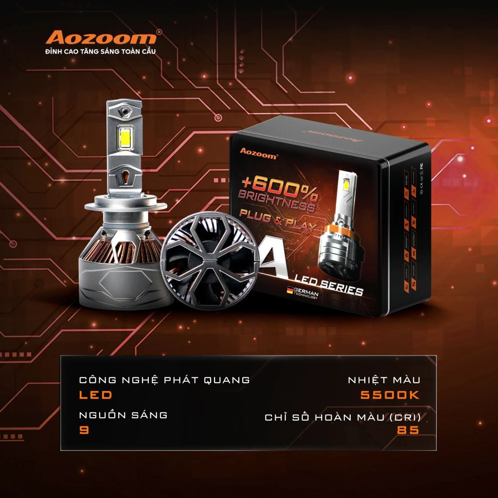 Bóng LED Aozoom A85 85W – Có Canbus