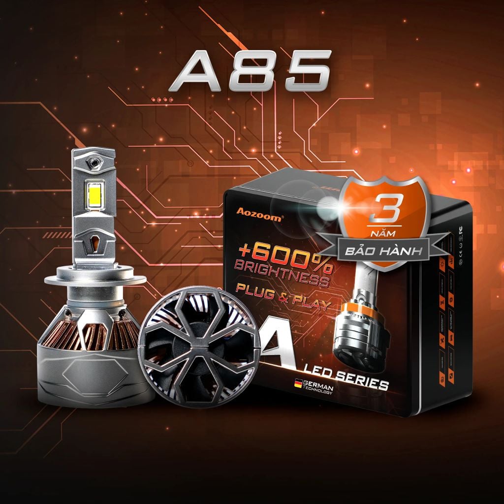 Bóng LED Aozoom A85 85W – Có Canbus