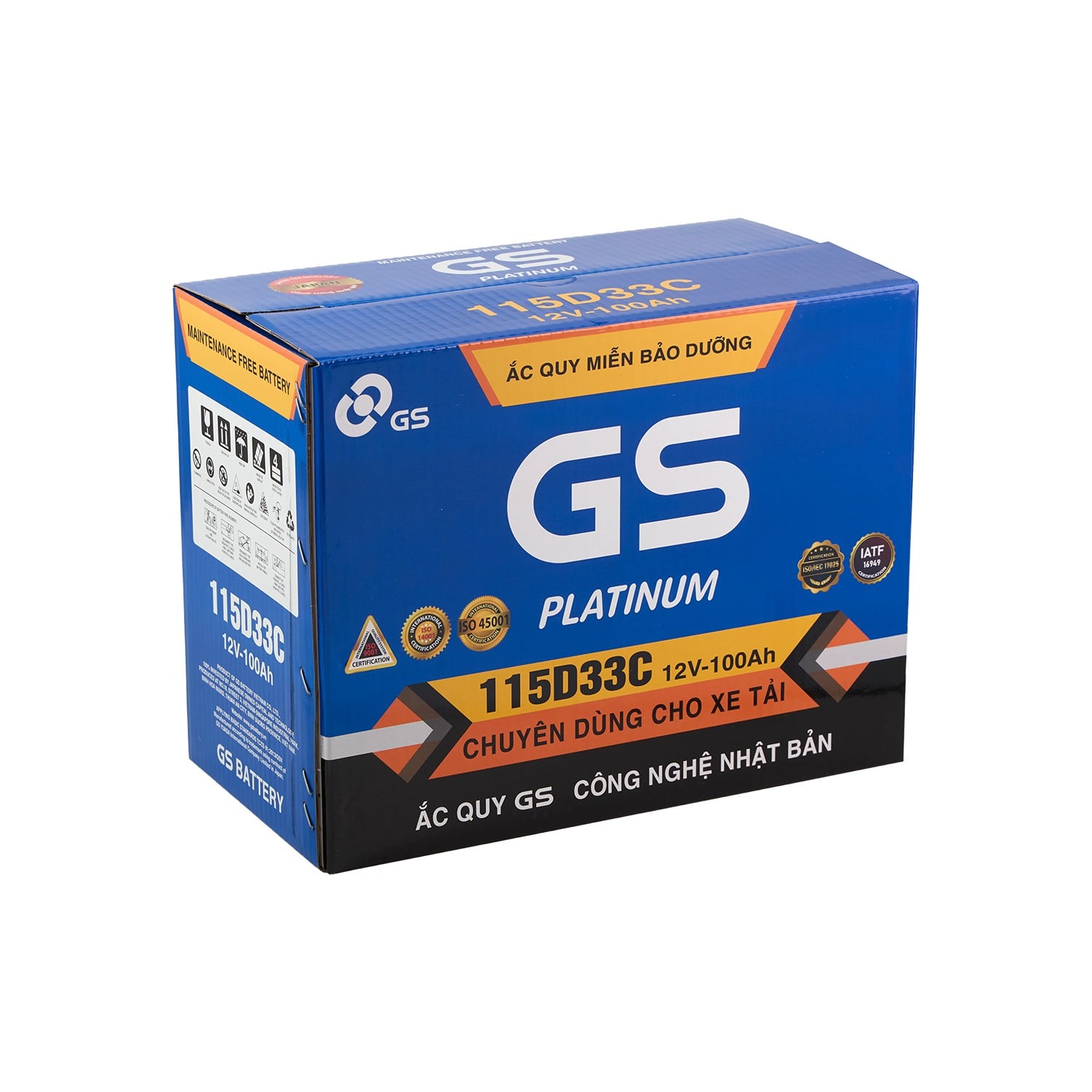 Ắc Quy Ô Tô GS 115D33C 100Ah