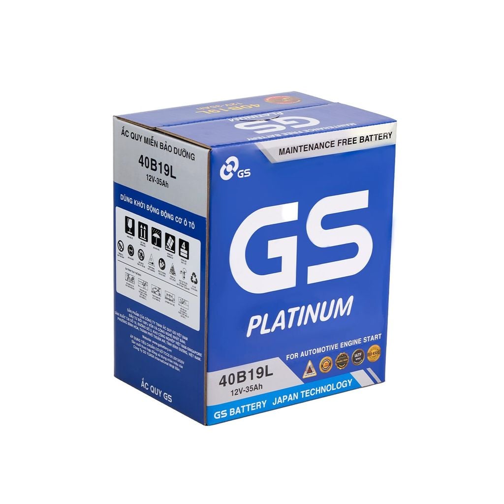 Ắc Quy Ô Tô GS 40B19L 35Ah