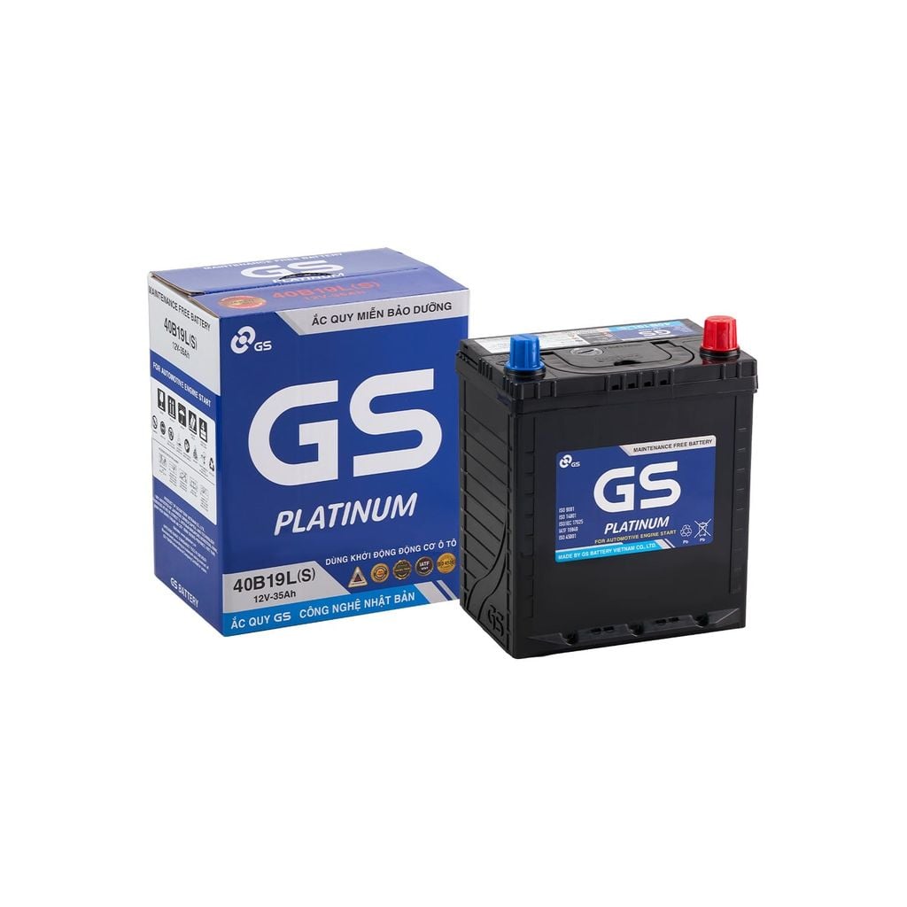 Ắc Quy Ô Tô GS 40B19L(S) 35Ah