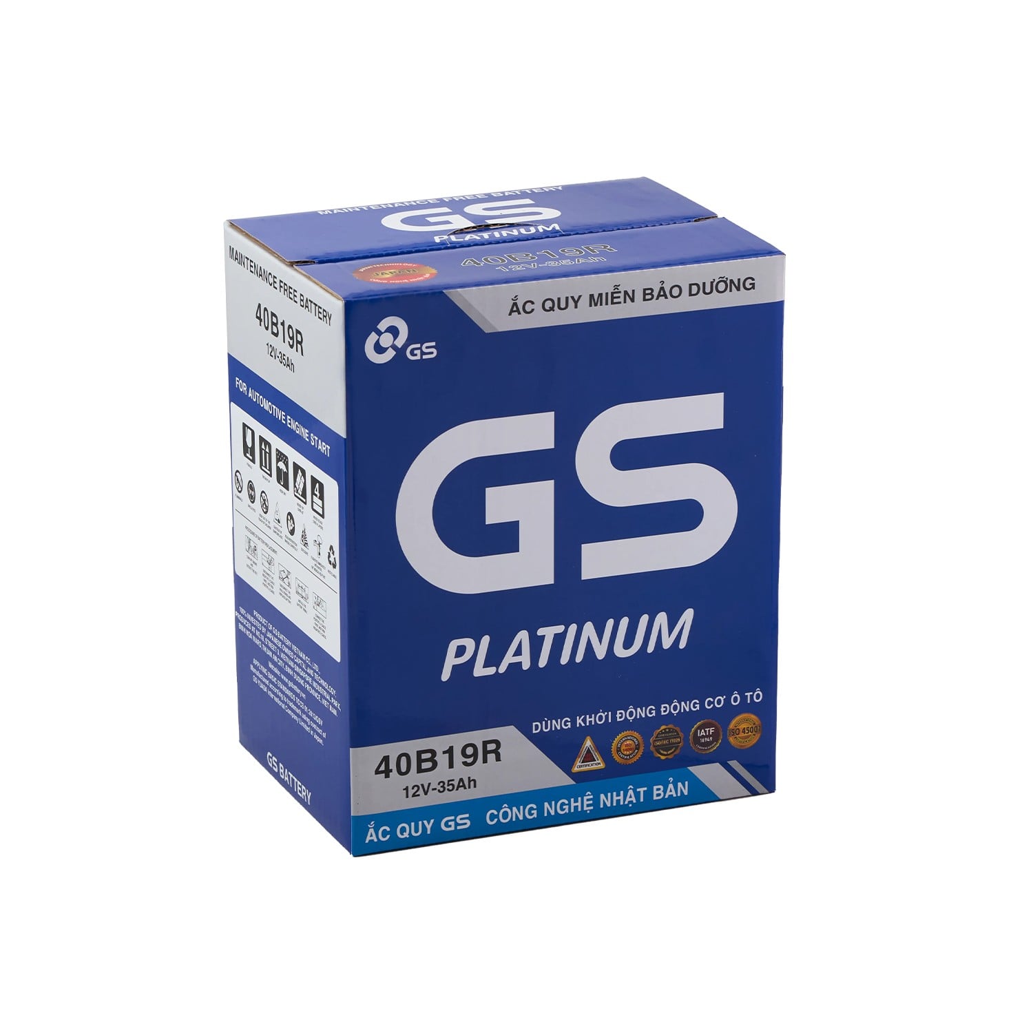 Ắc Quy Ô Tô GS 40B19R 35Ah