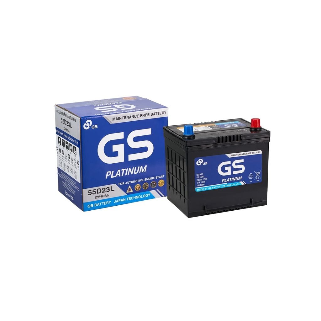 Ắc Quy Ô Tô GS 55D23L 60Ah