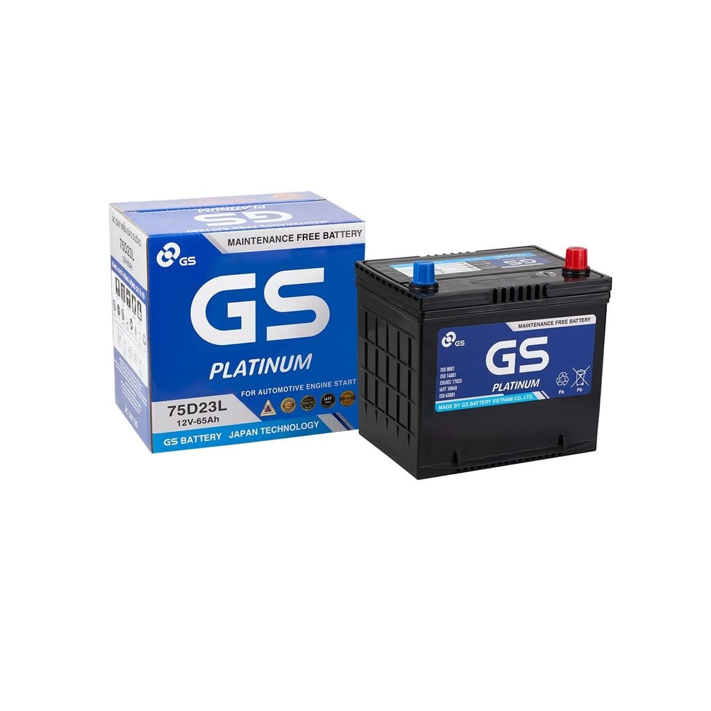 Ắc Quy Ô Tô GS 75D23L 65Ah