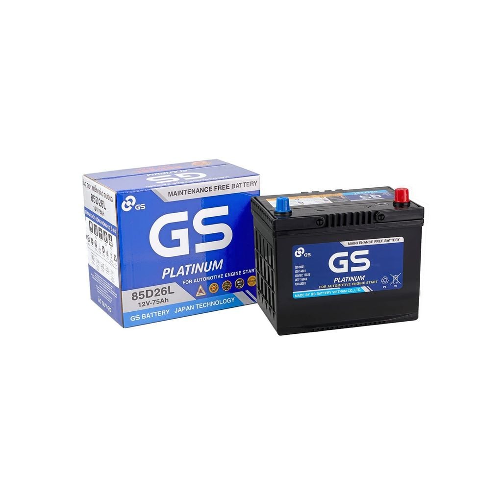 Ắc Quy Ô Tô GS 85D26L 75Ah
