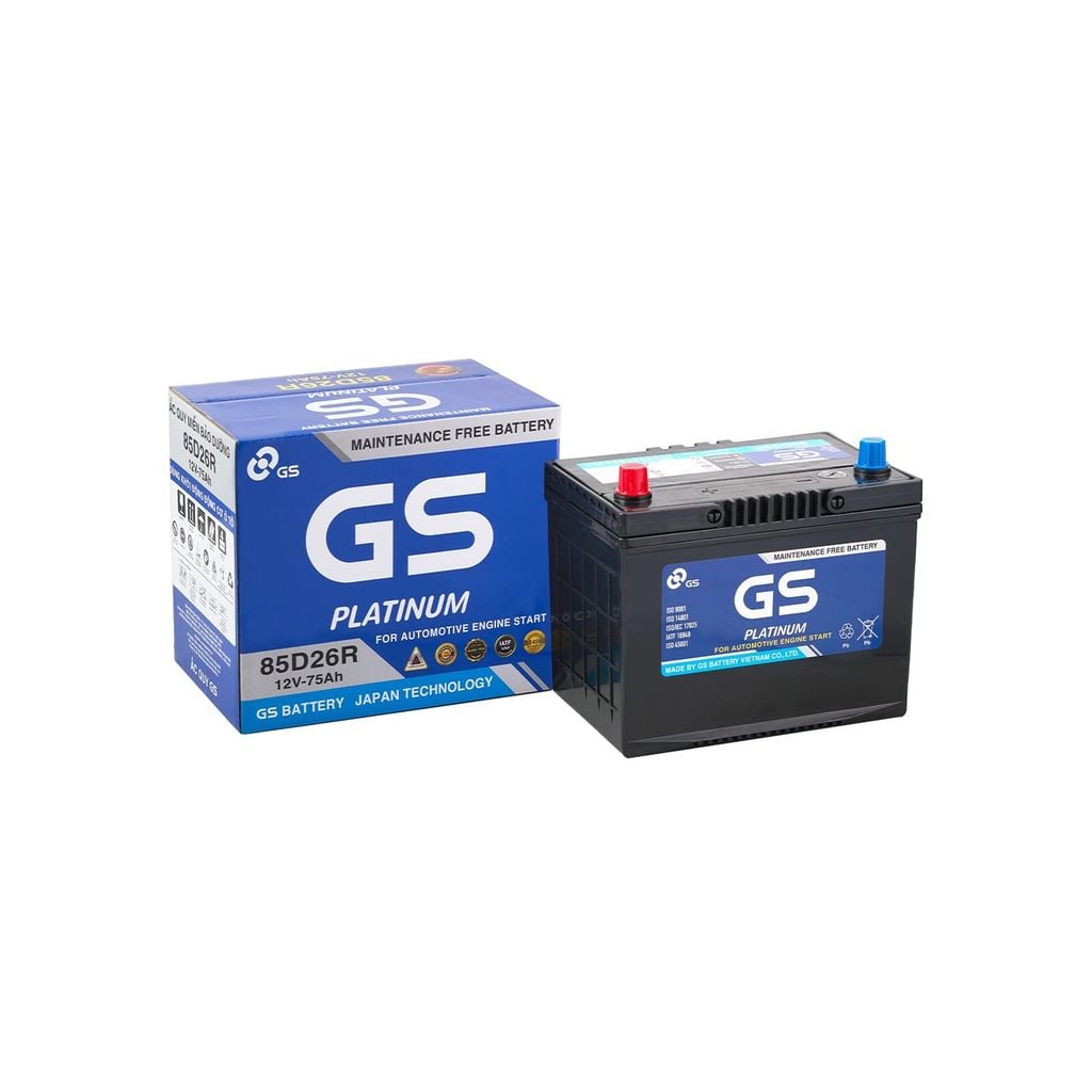 Ắc Quy Ô Tô GS 85D26R 75Ah