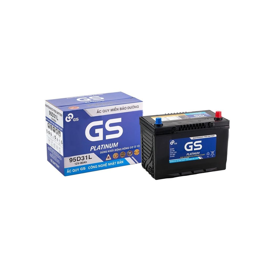 Ắc Quy Ô Tô GS 95D31L 80Ah