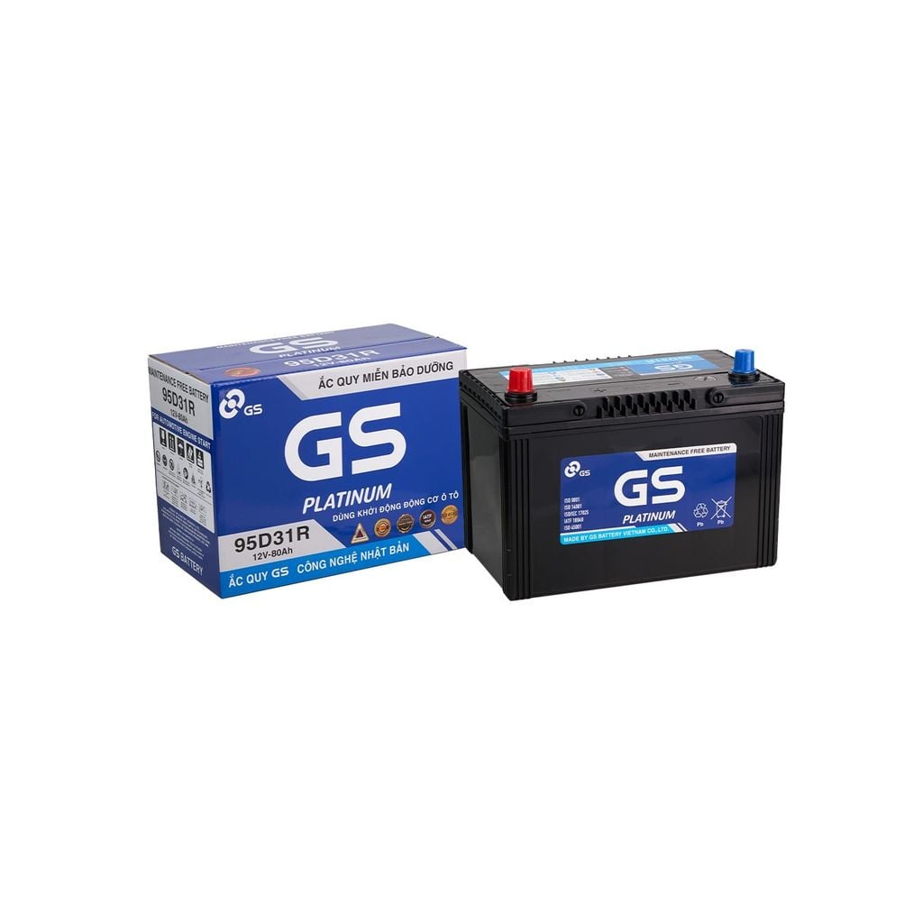 Ắc Quy Ô Tô GS 95D31R 80Ah