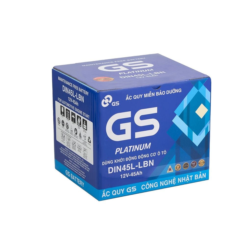 Ắc Quy Ô Tô GS DIN45L-LBN 45Ah