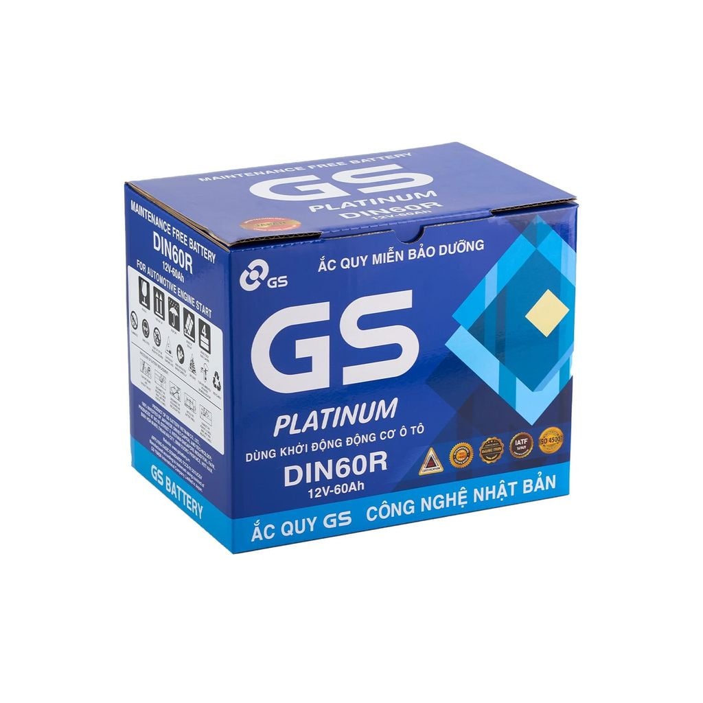 Ắc Quy Ô Tô GS DIN60R 60Ah