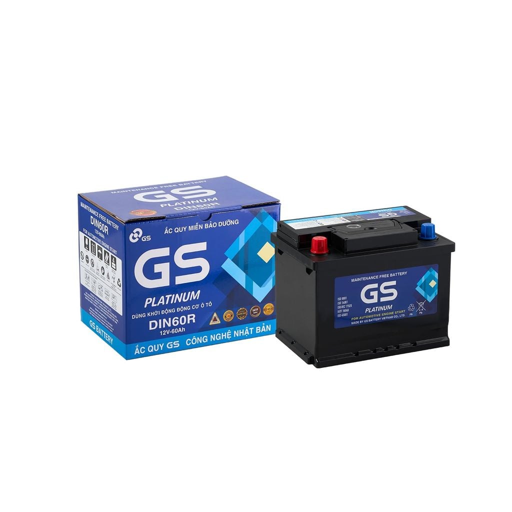 Ắc Quy Ô Tô GS DIN60R 60Ah