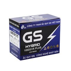 Ắc Quy Ô Tô GS Hybrid 105D31R 90Ah