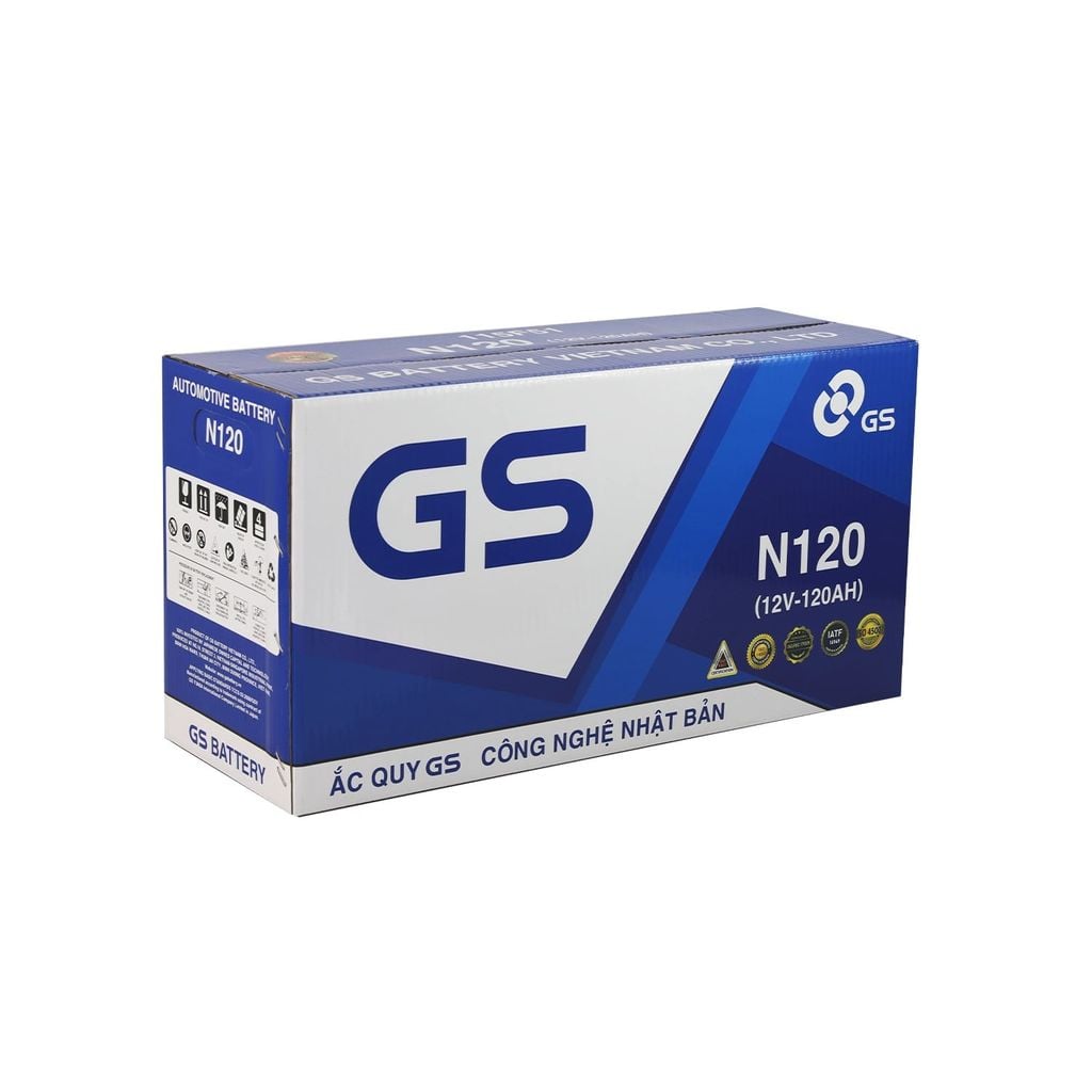 Ắc Quy Ô Tô GS N120 120Ah (Bình Nước)