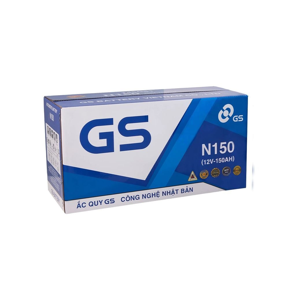 Ắc Quy Ô Tô GS N150 150Ah (Bình Nước)