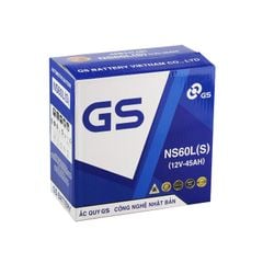 Ắc Quy Ô Tô GS NS60L(S) 45Ah (Bình Nước)