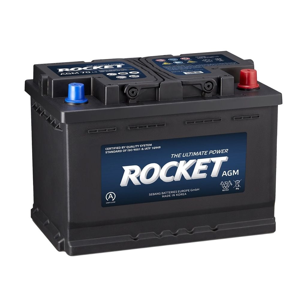 Ắc Quy Ô Tô Rocket AGM 70 L3 70Ah