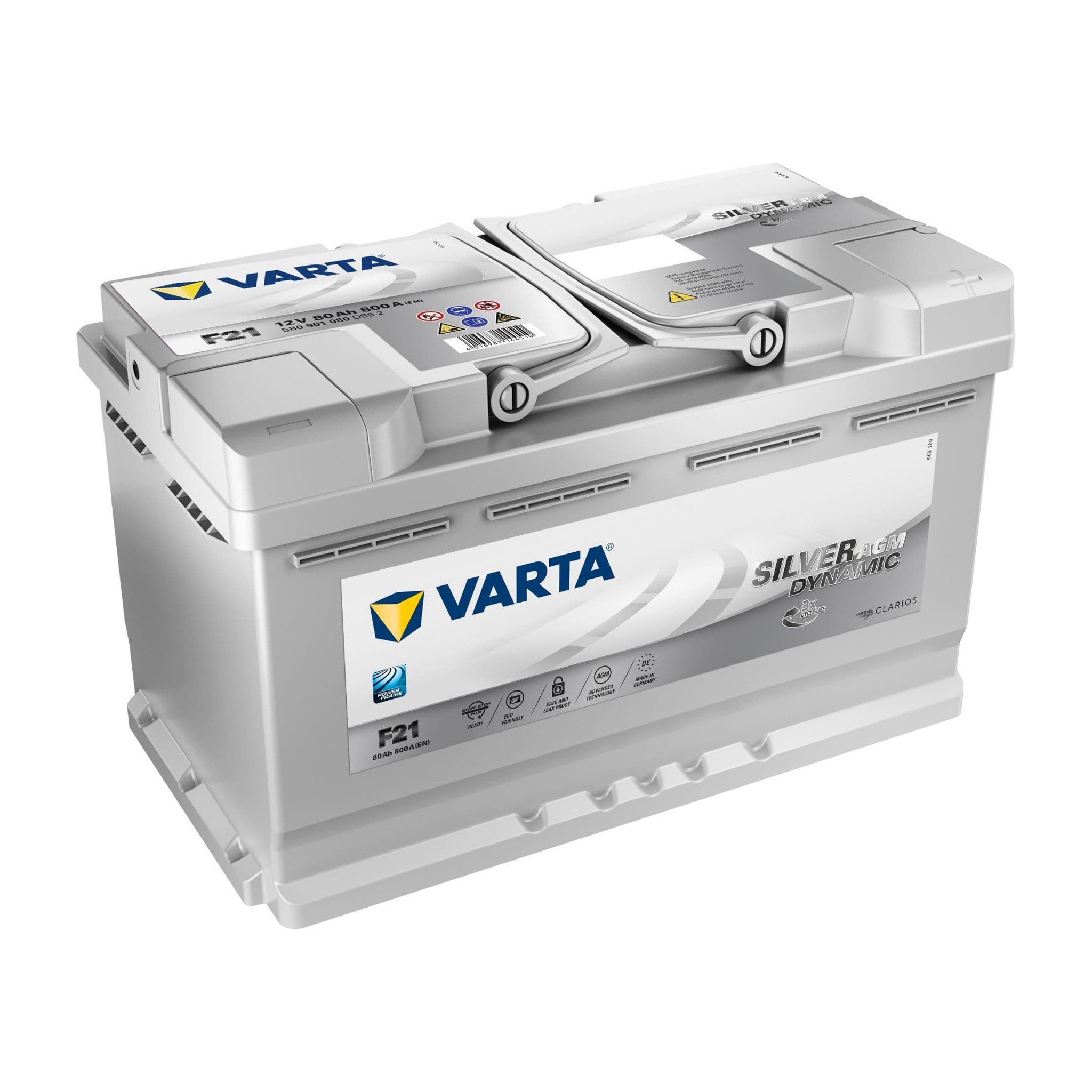 Ắc quy Varta Silver Dynamic AGM LN4 580 901 080 12V 80Ah 800A