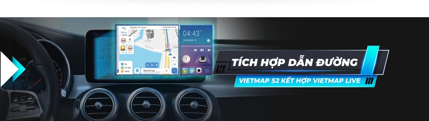 Dẫn đường Vietmap S2 offline và Live trên BM9
