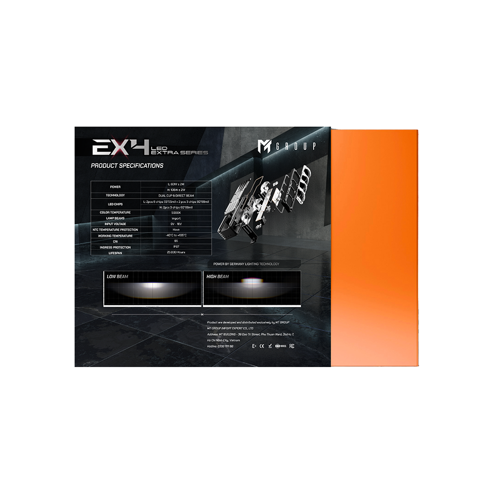 Bi gầm Aozoom - EXTRA 4 LED EXTRA LIGHTS