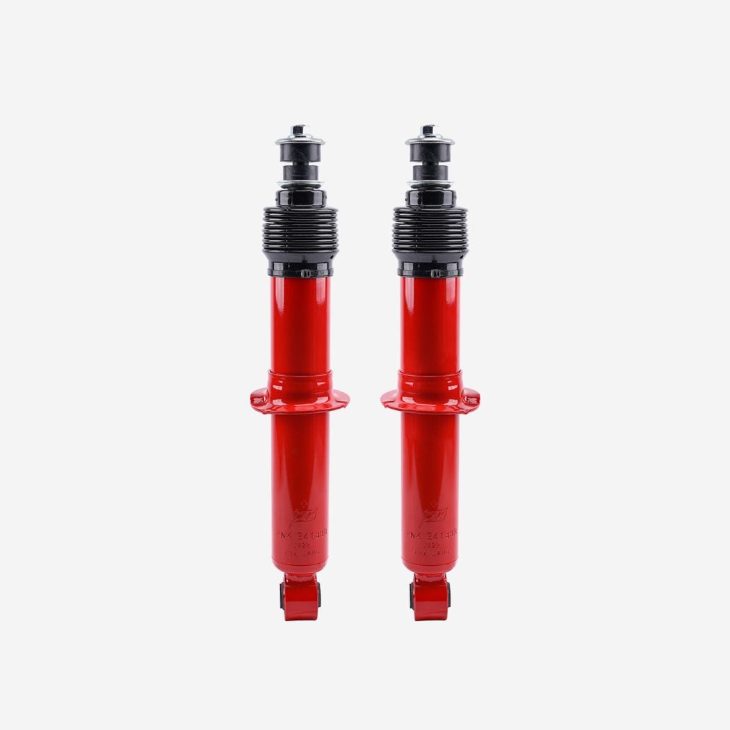 Cặp phuộc trước PNK thân đỏ cho BT-50 2018 đến nay, đĩa đỡ lò xo giữa thân