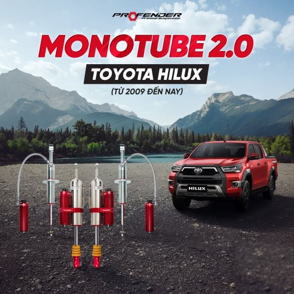 Giảm Xóc Ô Tô Toyota Hilux 2009+ Profender Monotube 2.0