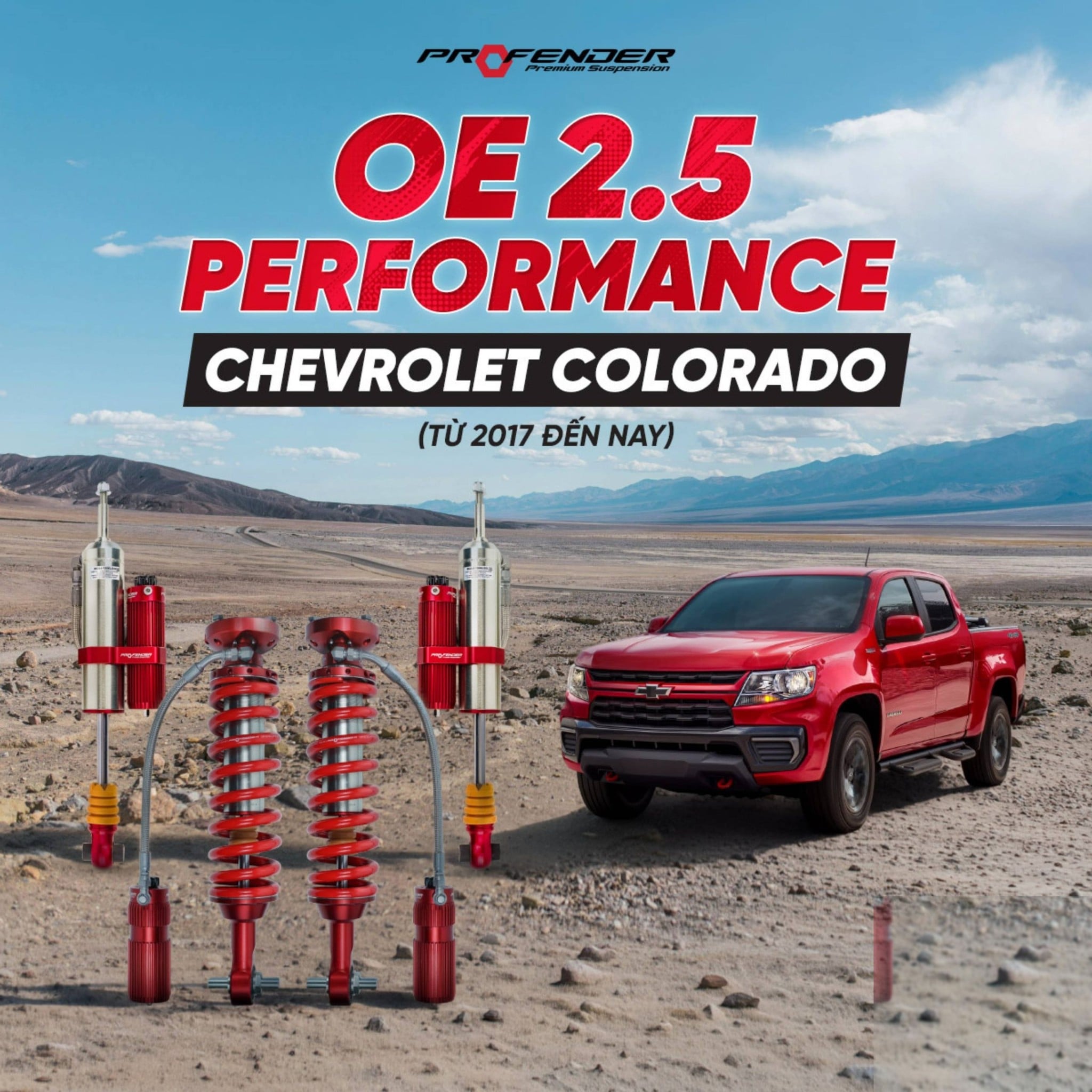 Giảm Xóc Ô Tô Profender Chevrolet Colorado OE 2.5 Performance