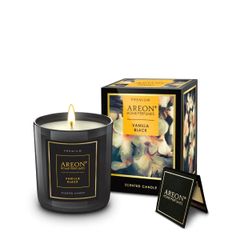 Nến Thơm Phòng Areon Home Premium Vanilla Black Hương Vani