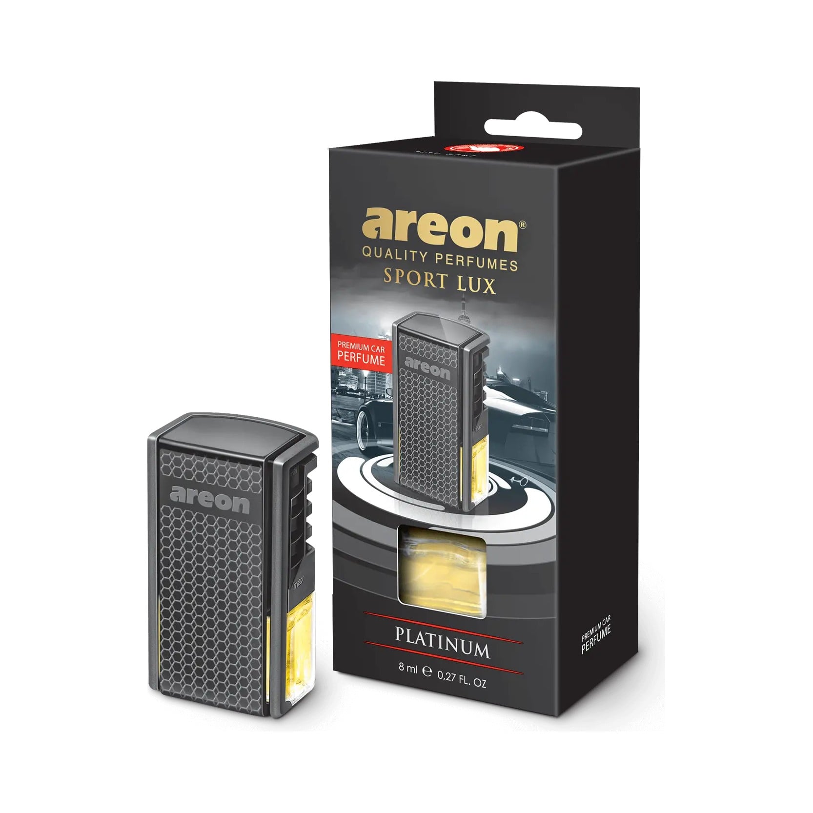 Nước Hoa Kẹp Cửa Gió Ô Tô Areon Car Lux Platinum Hương Chanh Oải Hương