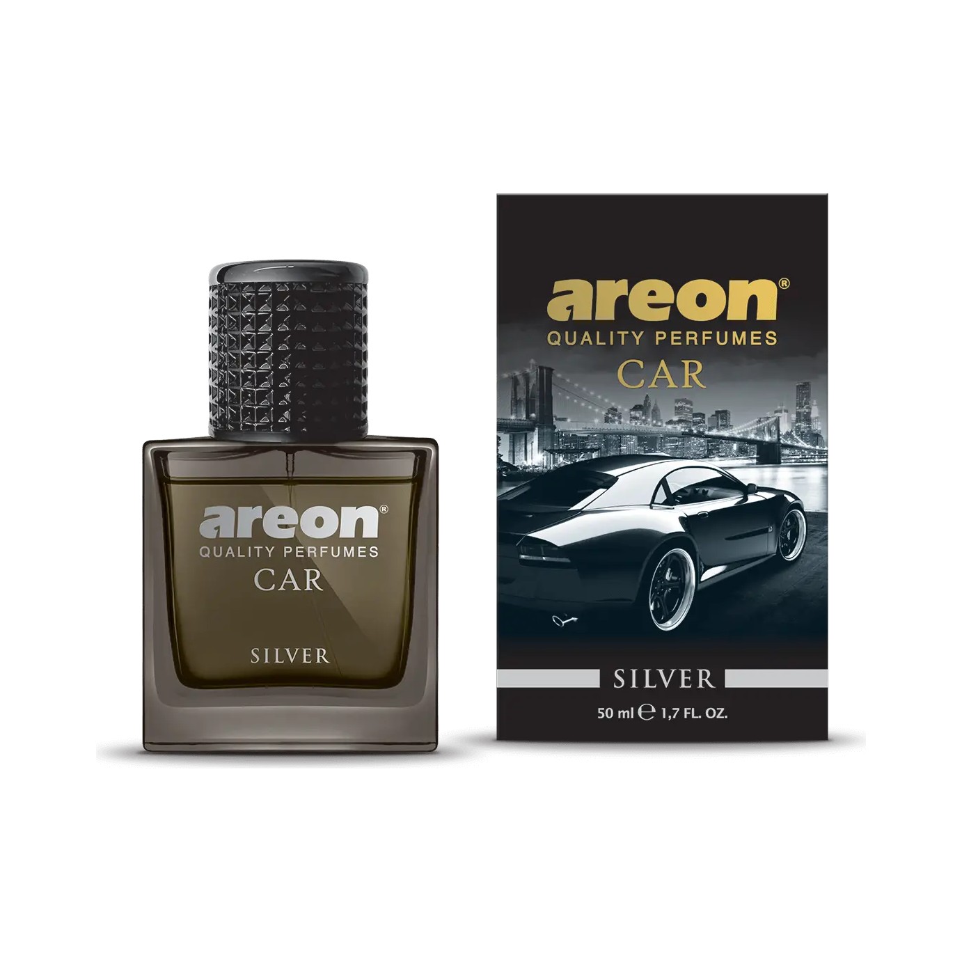 Areon Car Perfume Silver 50ml chính hãng Areon Bulgaria