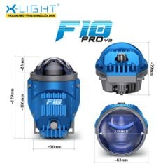 Bi Gầm Ô Tô X-Light F10 Pro V2 3.0 Inch 3 Màu