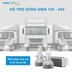 Bóng LED Ô Tô NAOEVO S6 Pro Chân H4 55W 5800K
