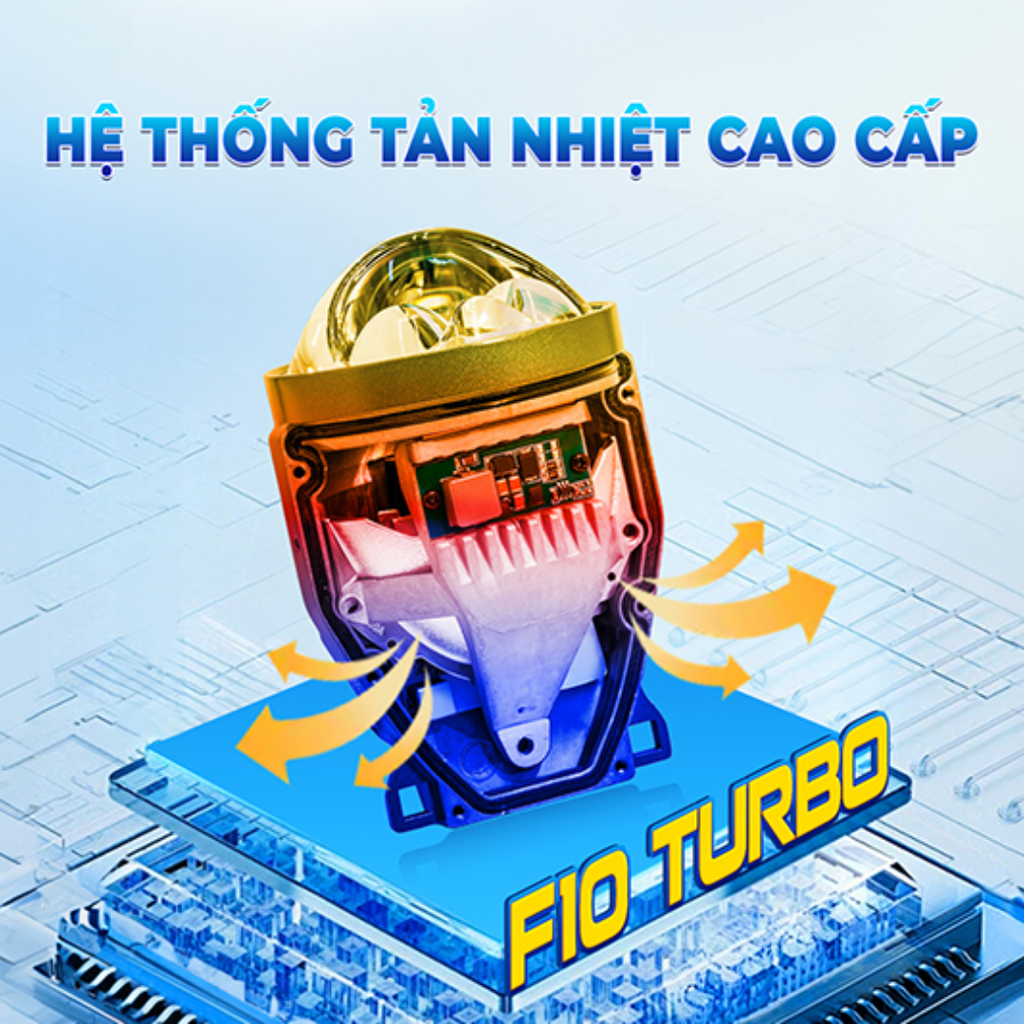 Bi gầm ô tô X-Light F10 Turbo 3.0 inch 2024