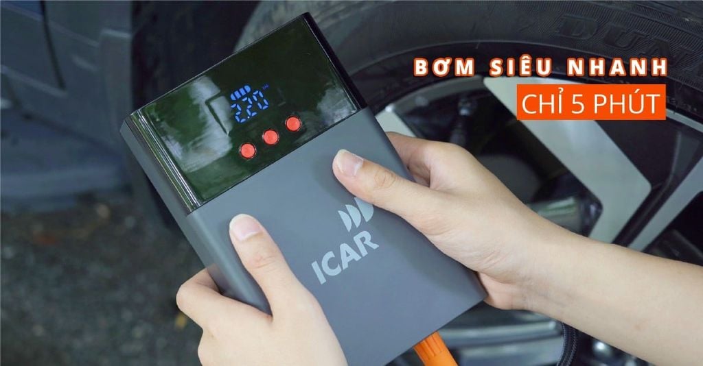 Bơm Lốp Ô Tô iCar IPress P68 Mini Đa Năng