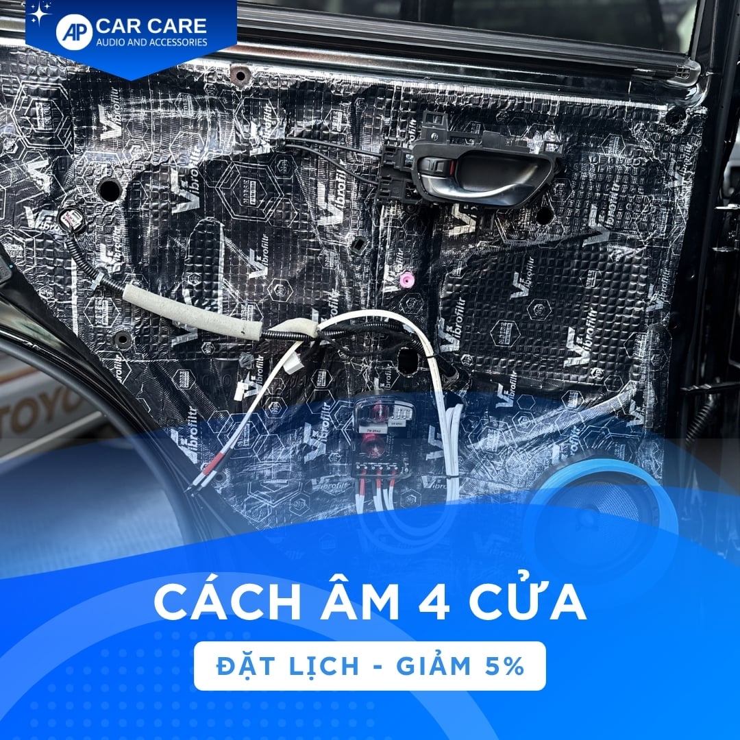 Dịch vụ cách âm 4 cánh cửa ô tô