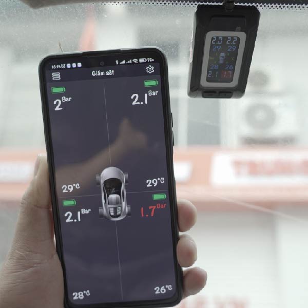 Cảm biến áp suât lốp Icar C340 ( treo kính)