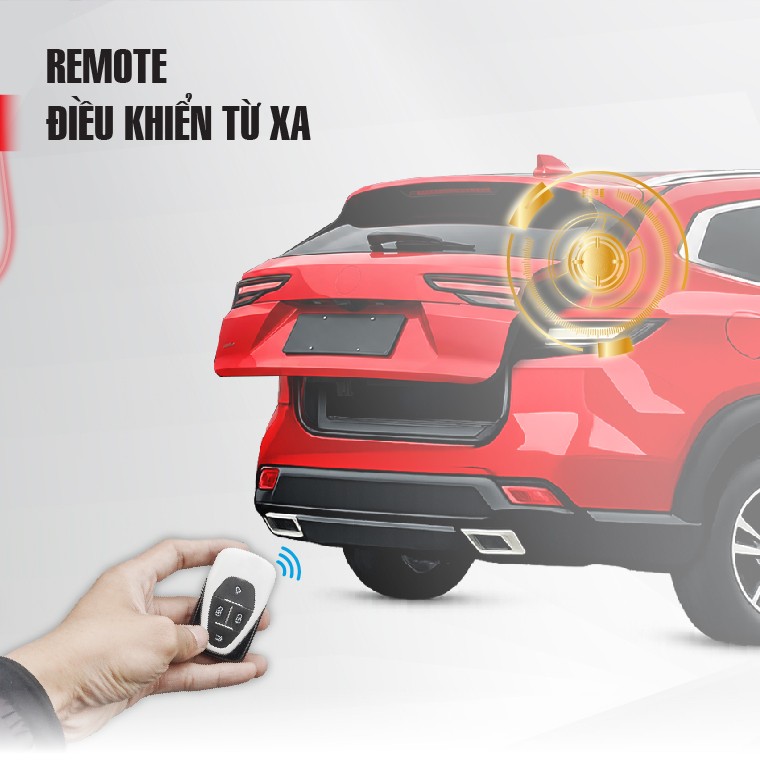Bấm chìa khoá theo xe để mở cốp điện VF5 từ xa